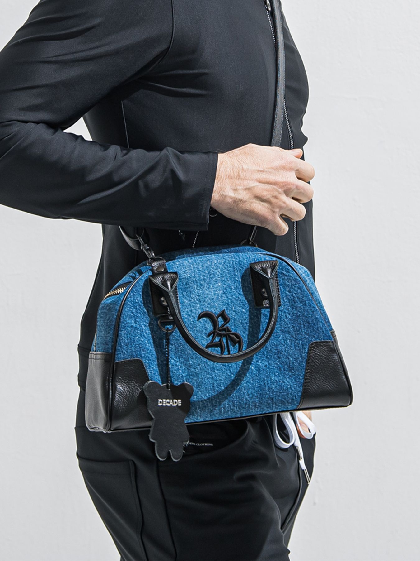 【予約品 2月15日(日) 18:00 締切】DECADEコラボ DENIM MINI BOSTON BAG / デニムミニボストンバッグ / デニム