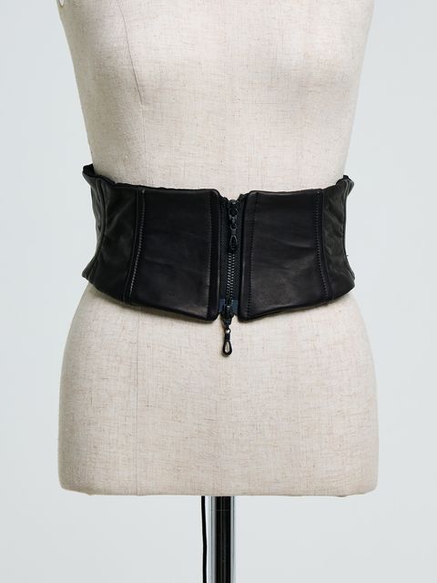 【予約品 10月26日(日) 締切】Eco Horse Hide Vische / エコホースハイド ビスチェ / ブラック