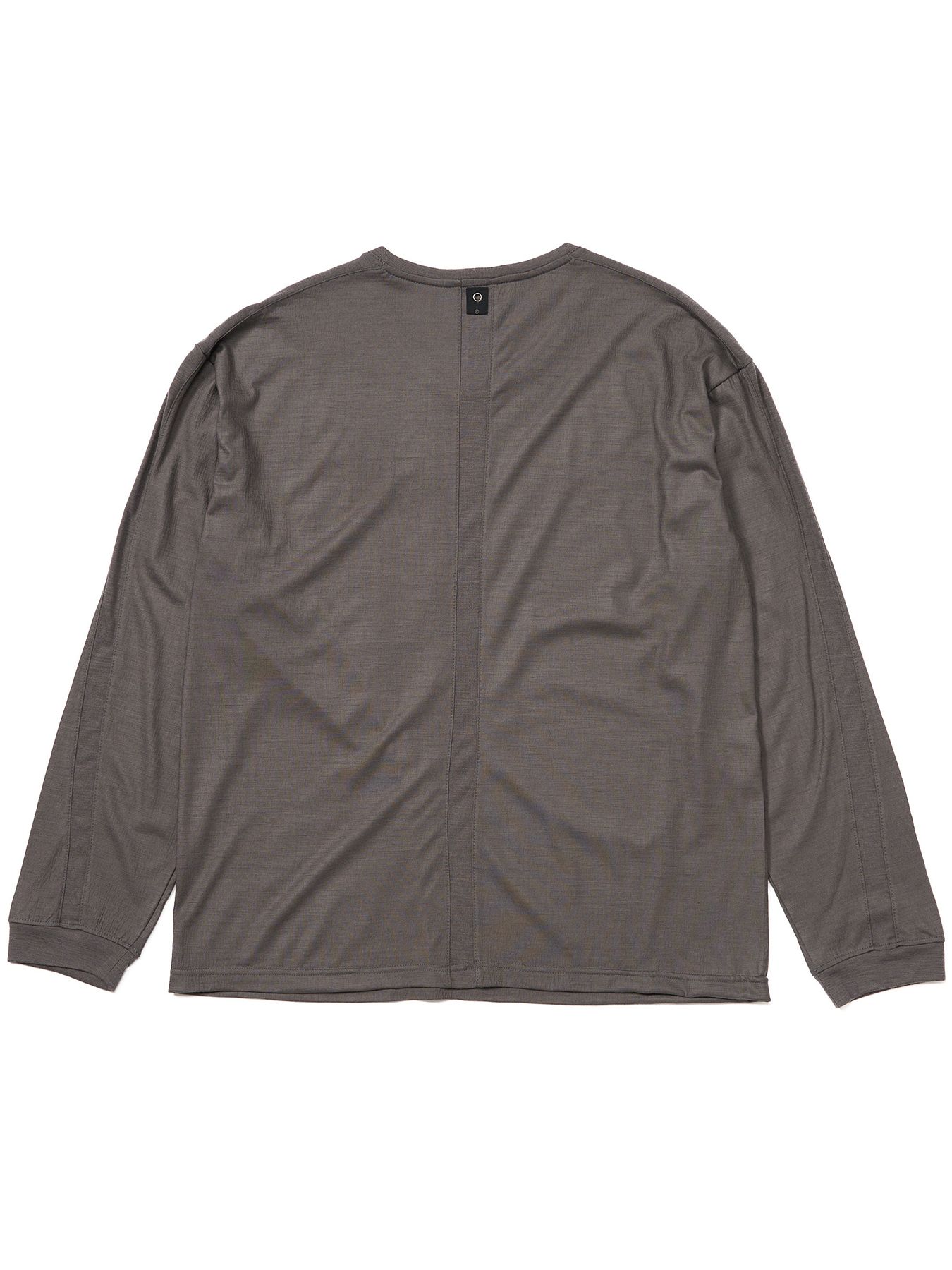 【予約品 9月23日(火) 締切】ex.comfy wool L/S / エクスコンフィーウール ロングスリーブ / スチールグレー