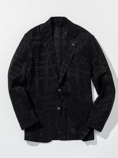 ランダム千鳥柄テーラードジャケット  2つ釦 ジャガード 一枚仕立て 1PIU1UGUALE3 RELAX USK-26017