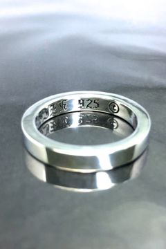 《受注生産》 PLAIN BAND RING with SAPPHIRE サファイア リング 【GOD SIZE】 注文から一ヶ月後入荷予定