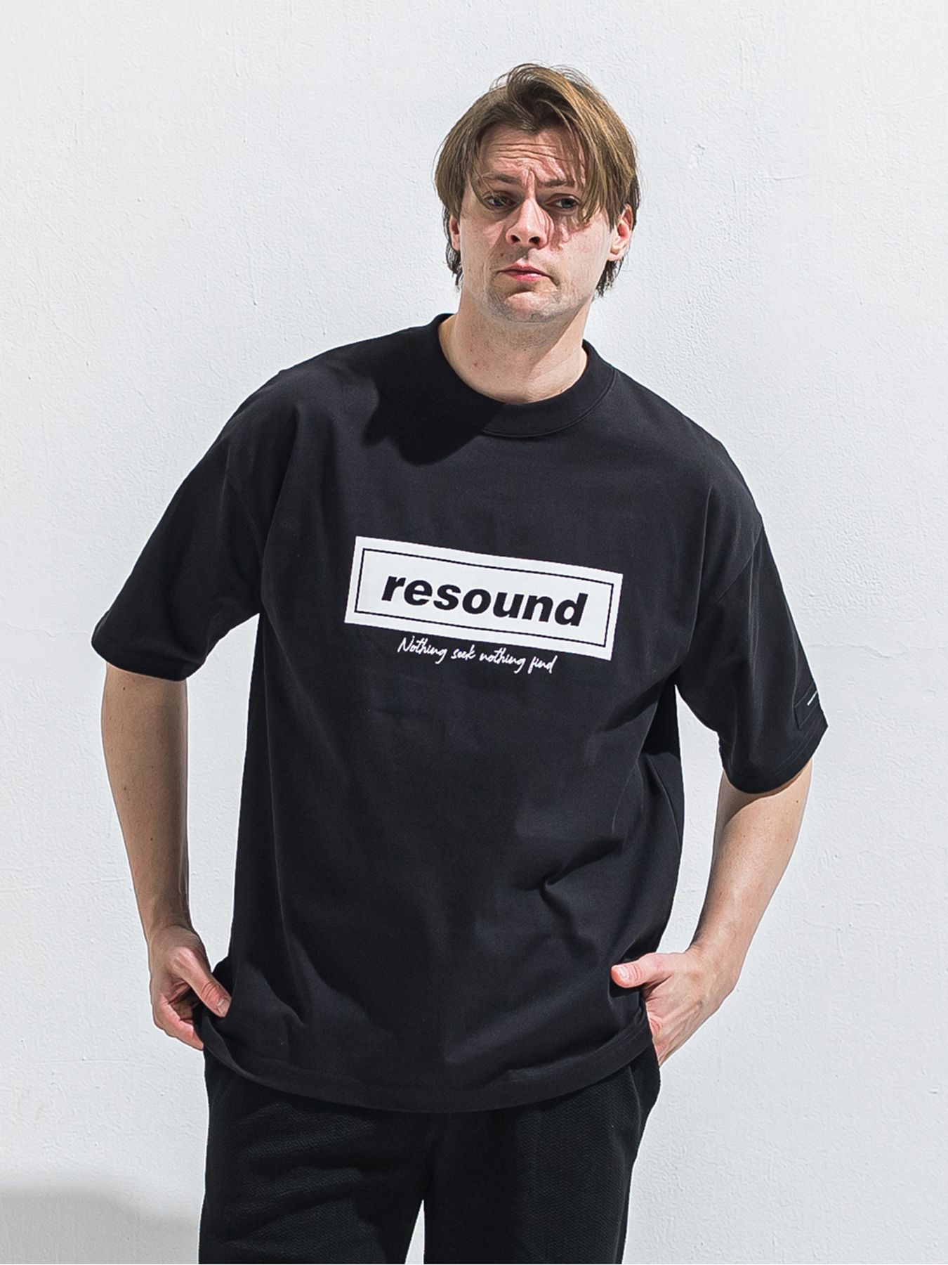 【予約品 2月15日(日) 18:00 締切】BOX OVER TEE / ボックスロゴオーバーTシャツ / ブラック