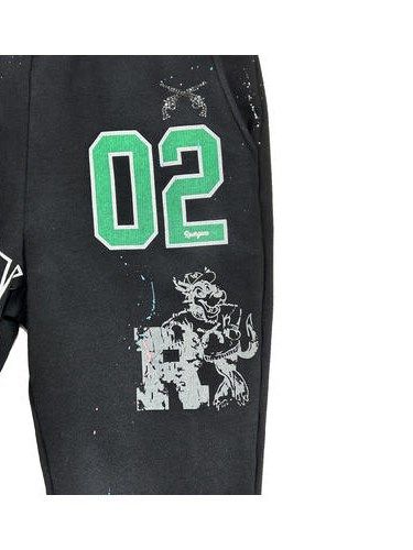 《予約品8月31日 23時55分締め》 COLLEGE PT A / スウェットパンツ / ブラック 【roarguns 】 2024年2月入荷予定