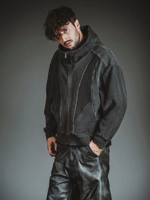 チェンジングニットフーデッドブルゾン 857010-360B / グレー【NO ID.】