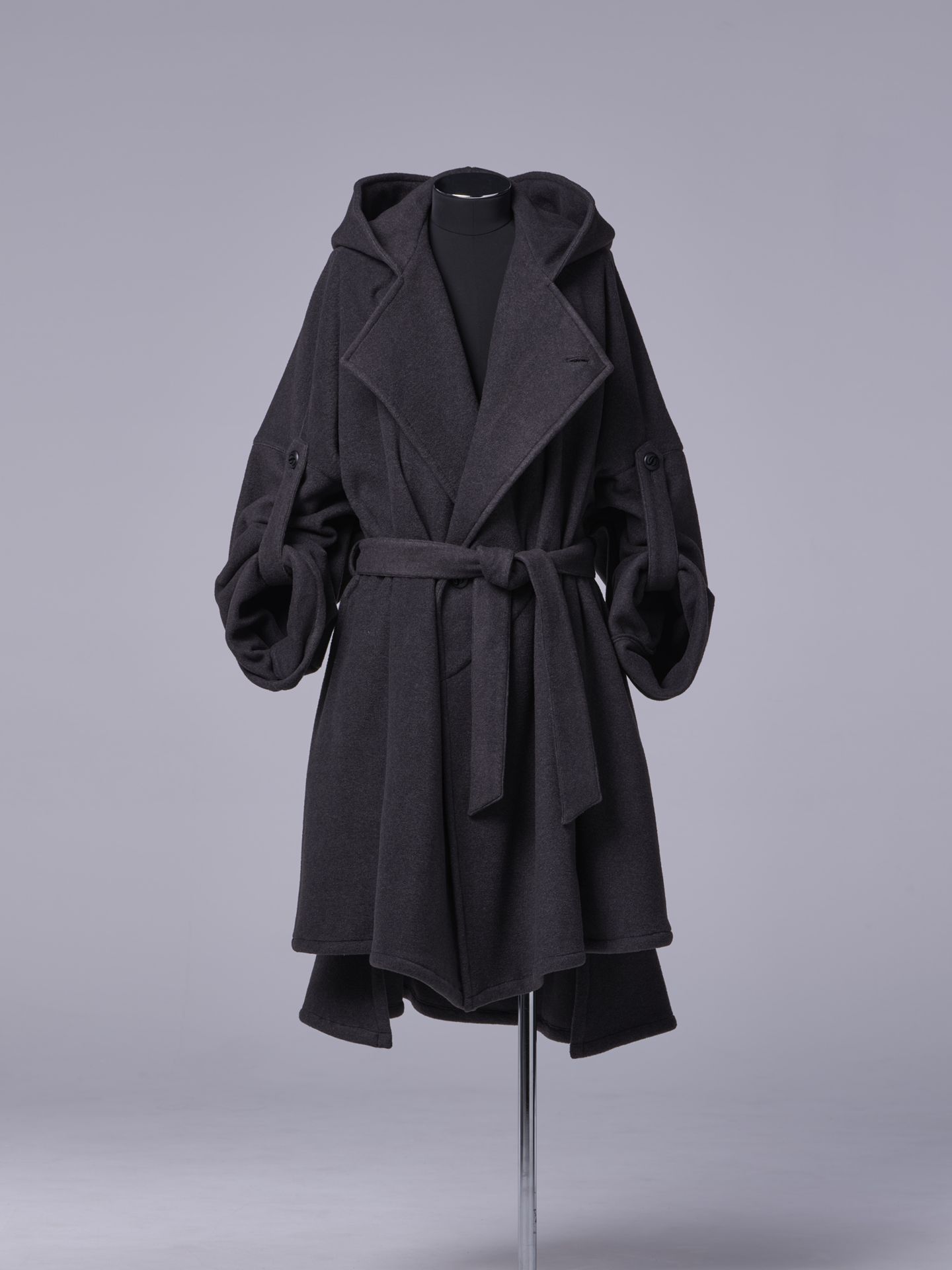 《予約品 》 HAORI / 厚地フリース / チャコールグレー