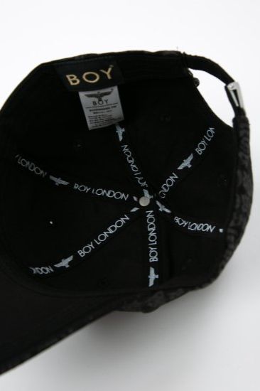 BOY LOGO PATTERNED CAP / ブラック 【BOY LONDON】