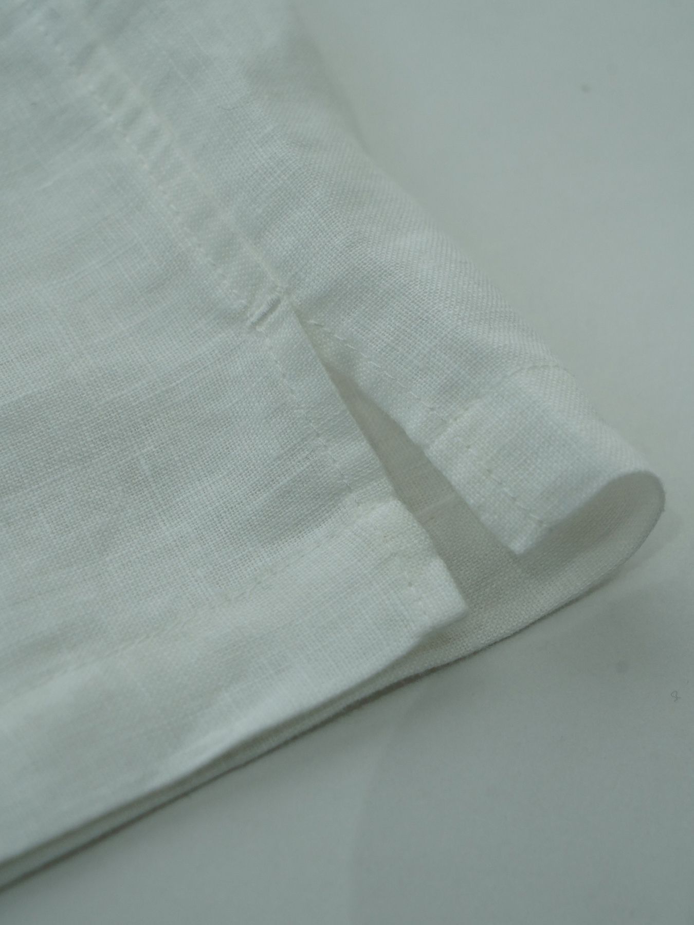 【予約品 2月1日(日) 締切】GATHERLINEN SHIRTS S/S / リネン 半袖シャツ / ホワイト