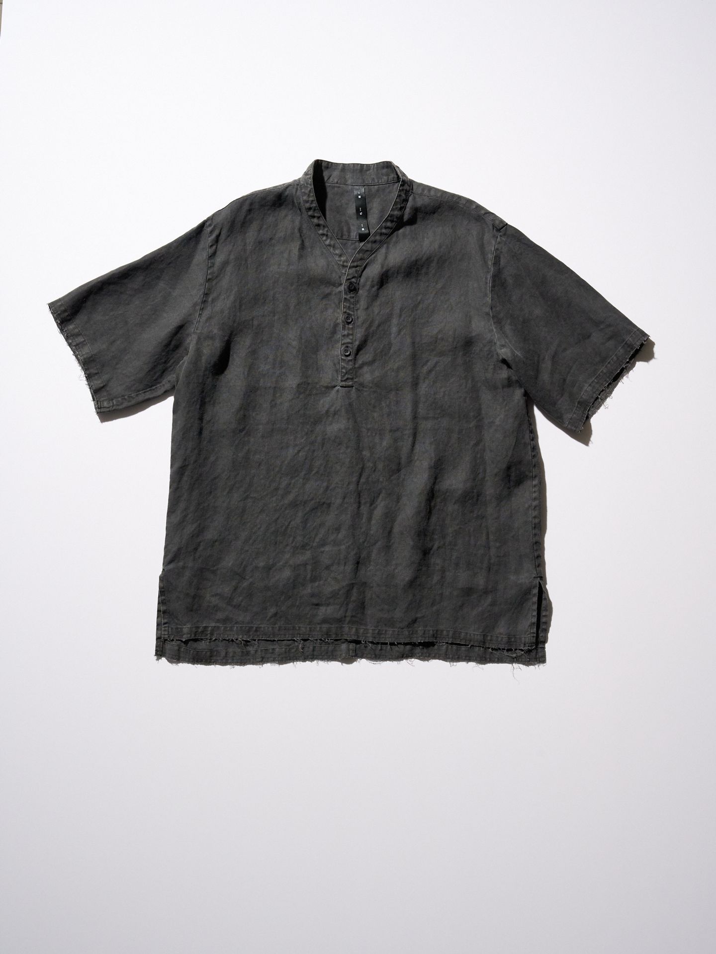 【予約品9月16日 10時締め】 smart collar pullover H/S / シャツ / ブラック