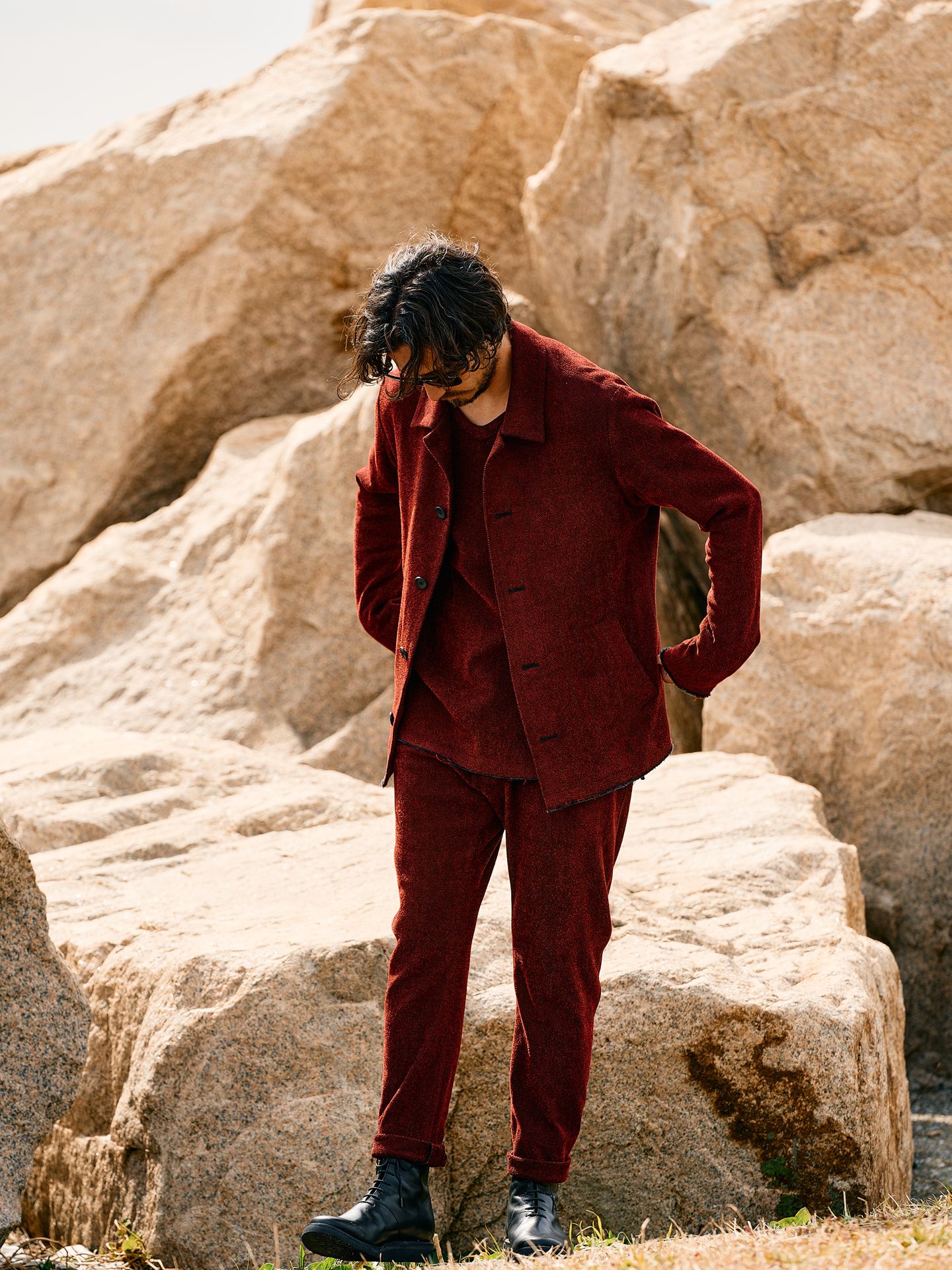 【予約品】 workers jacket / ブルゾン / レッド