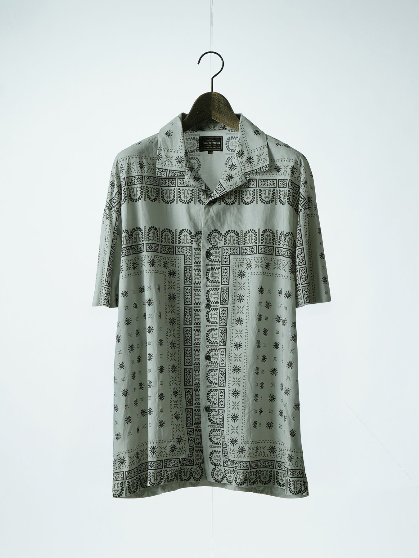 【予約品 2月1日(日) 締切】VINTAGEBANDANA SHIRTS / ヴィンテージバンダナ柄 半袖シャツ / アイボリー