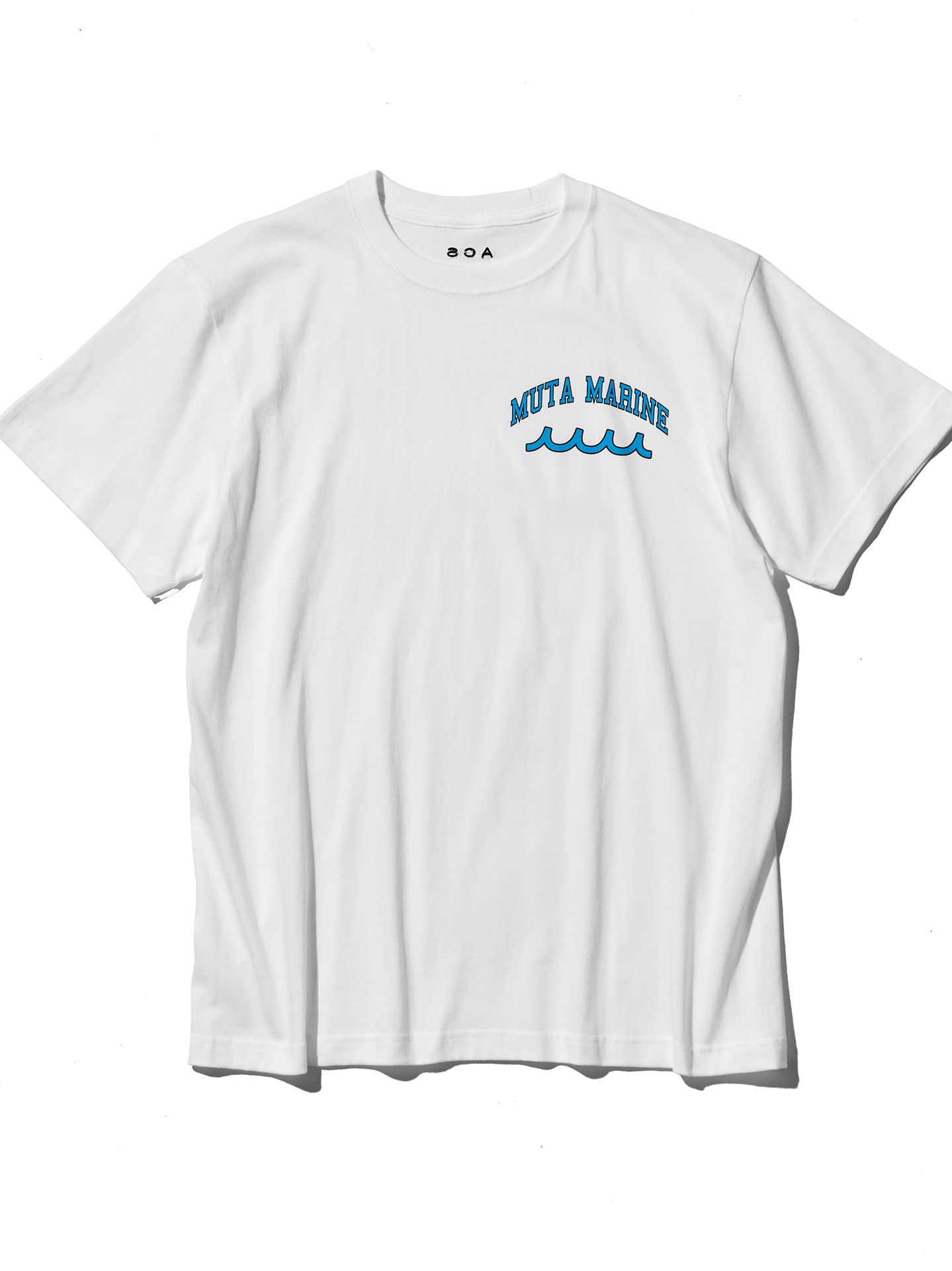 【予約】 muta College Logo Tee / Tシャツ / ホワイト 【Acanthus×muta】