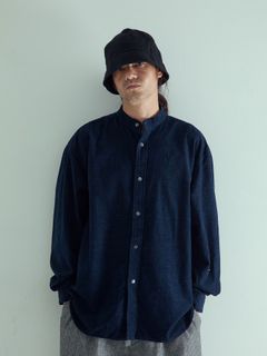 【予約品 】MOULOFFICER / シャツ / ネイビー