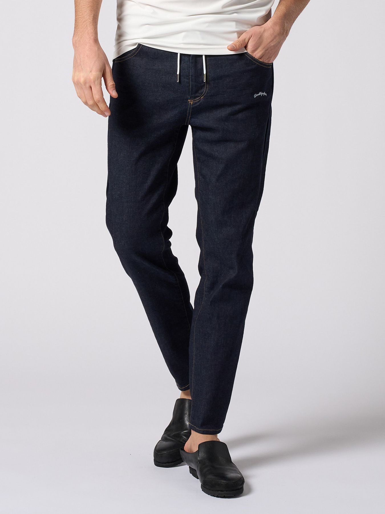 【予約品 1月25日(日) 締切】thin denim easy / シンデニム イージーパンツ / インディゴ