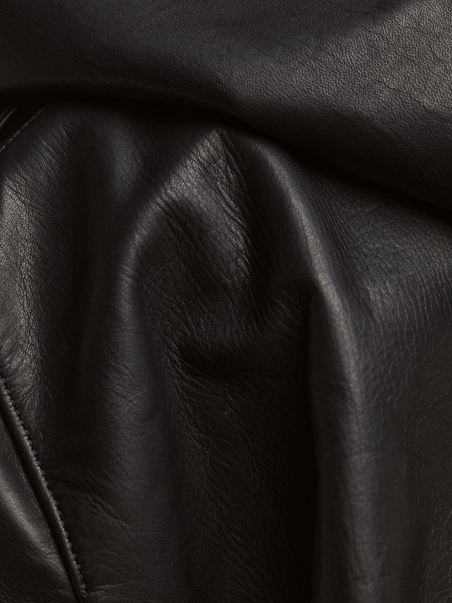 《予約品》 LeatherDrapeHoodie / レザーフードジャケット / ブラック 【THE ONENESS】
