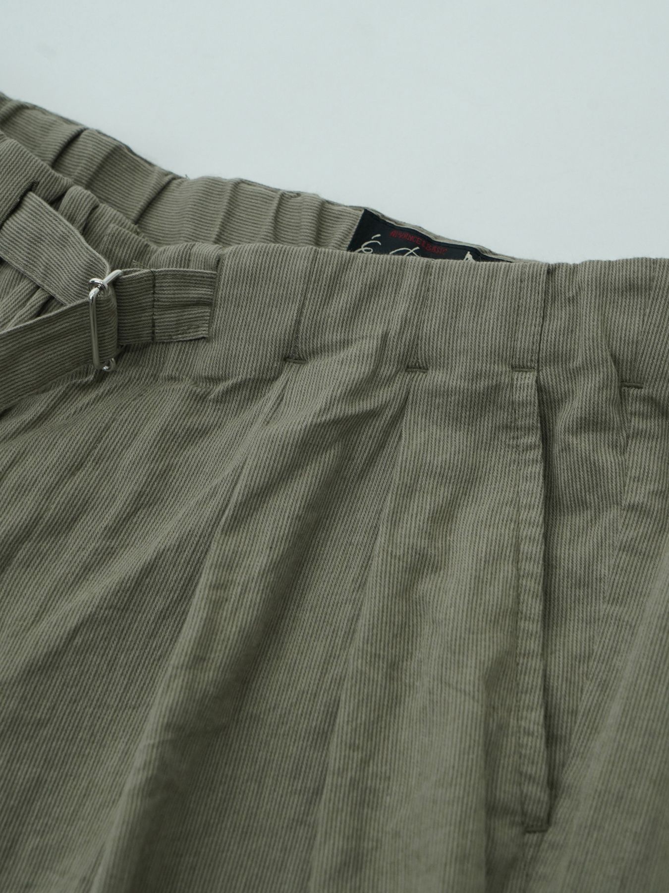 【予約品 2月1日(日) 締切】DRESSYEASE TRUSERS pique / ツータックイージートラウザーズ / ベージュ