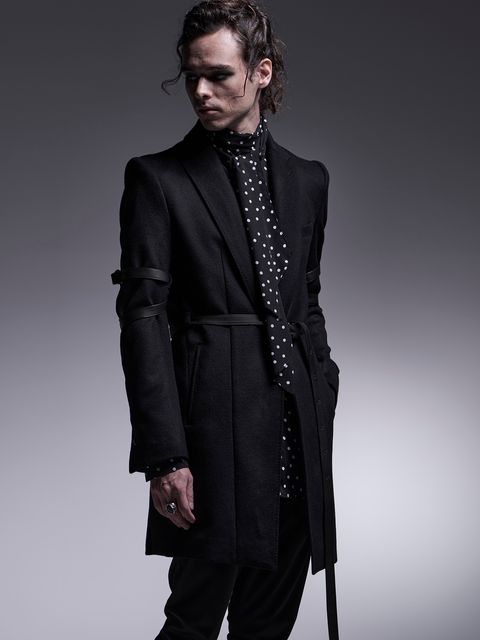 【予約品 7月13日(日) 締切】Belted Peaked Jacket / ベルテッドピークドラペルジャケット / ブラック