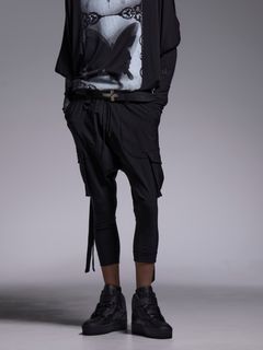 【予約品 1月4日(日) 締切】3/4 Sarrouel Pants / 七部丈 サルエルパンツ / ブラック