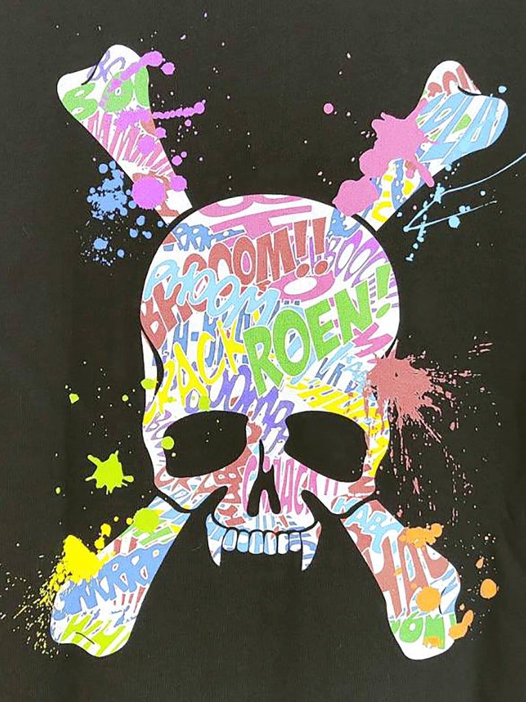 COLOR GRAPHIC PK / 長袖パーカー / ブラック 【Roen】