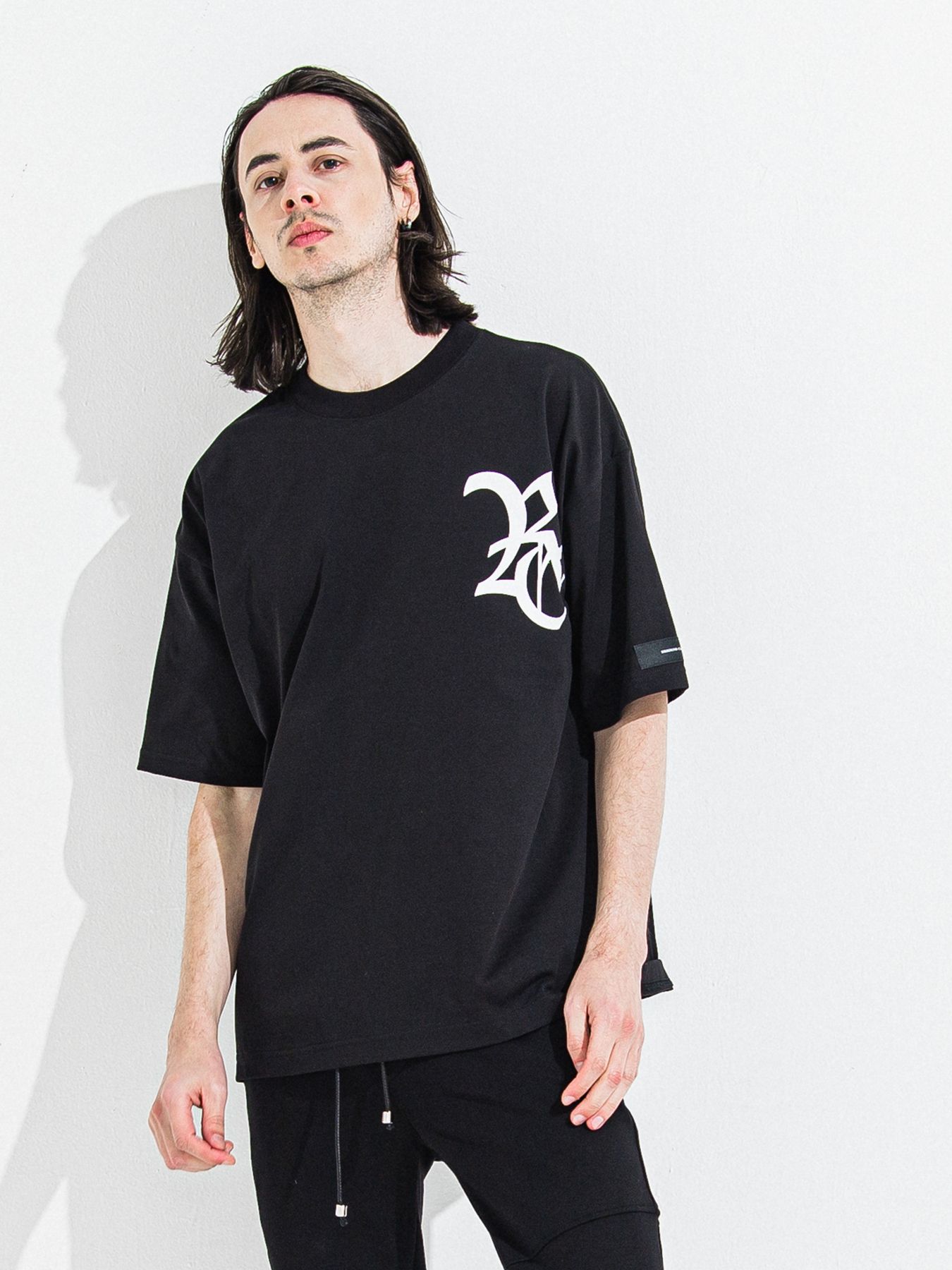 【予約品 】RC OVER TEE /  RCロゴ オーバーサイズTシャツ / ブラック×ホワイト