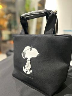 スヌーピー LUNCH BAGサングラスラインストーン /BLACK 1PIU1UGUALE3 RELAX ×PEANUTS