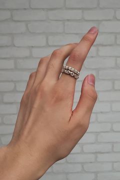 DUAL RING STUDS & ANCHOR / SV925