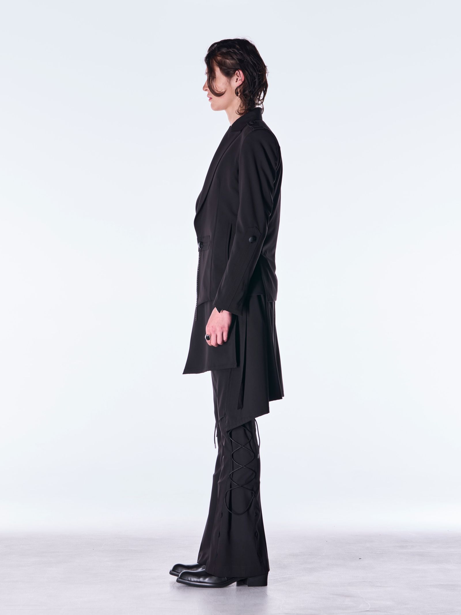 【予約品 6月29日(月) 締切】PE Gabardine Short Goth Jacket / ショート ゴスジャケット / ブラック