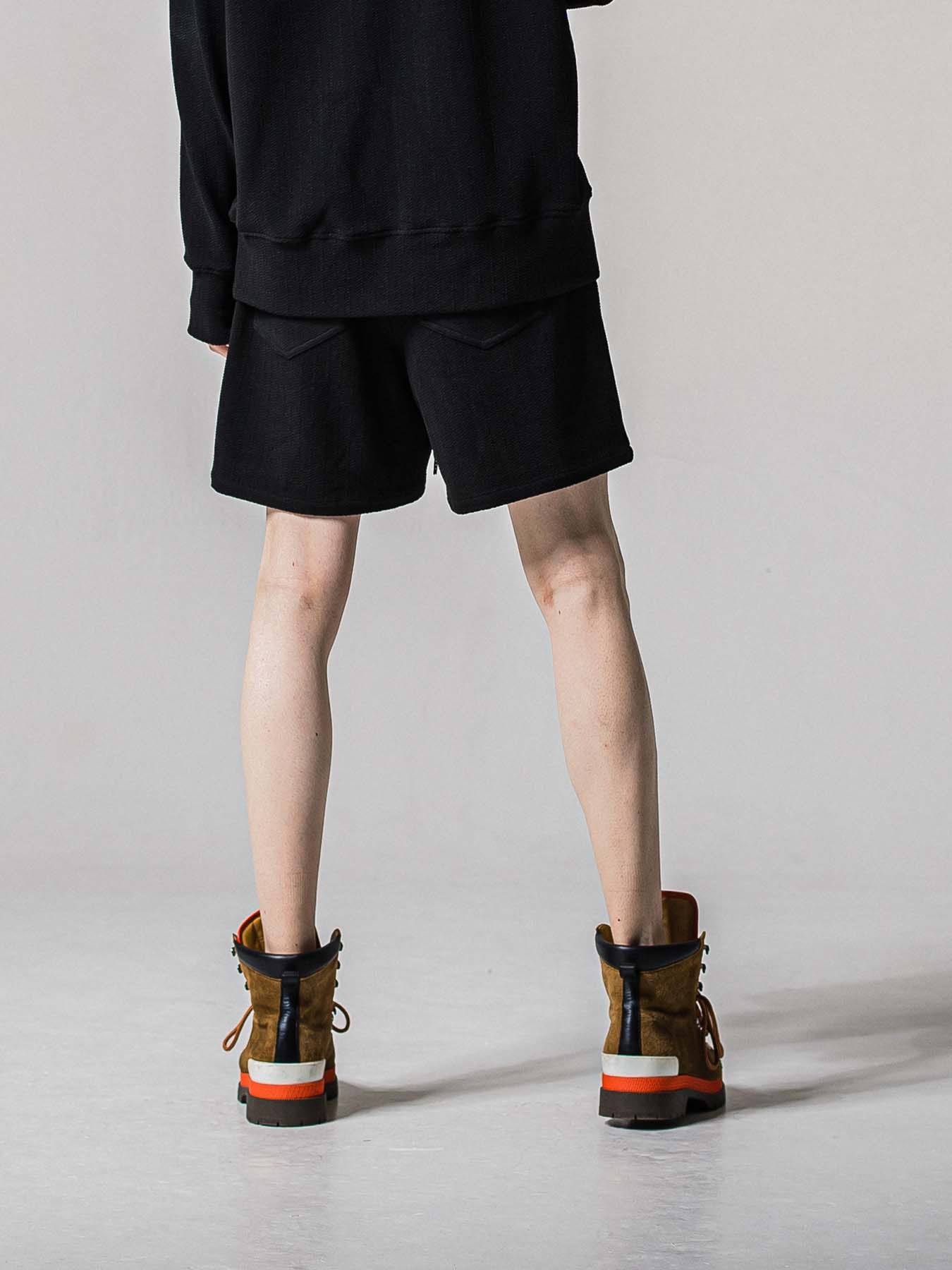 【予約品 11月16日(日) 締切】BLISTER KNIT HALF PT / ブリスターニットハーフパンツ / ブラック