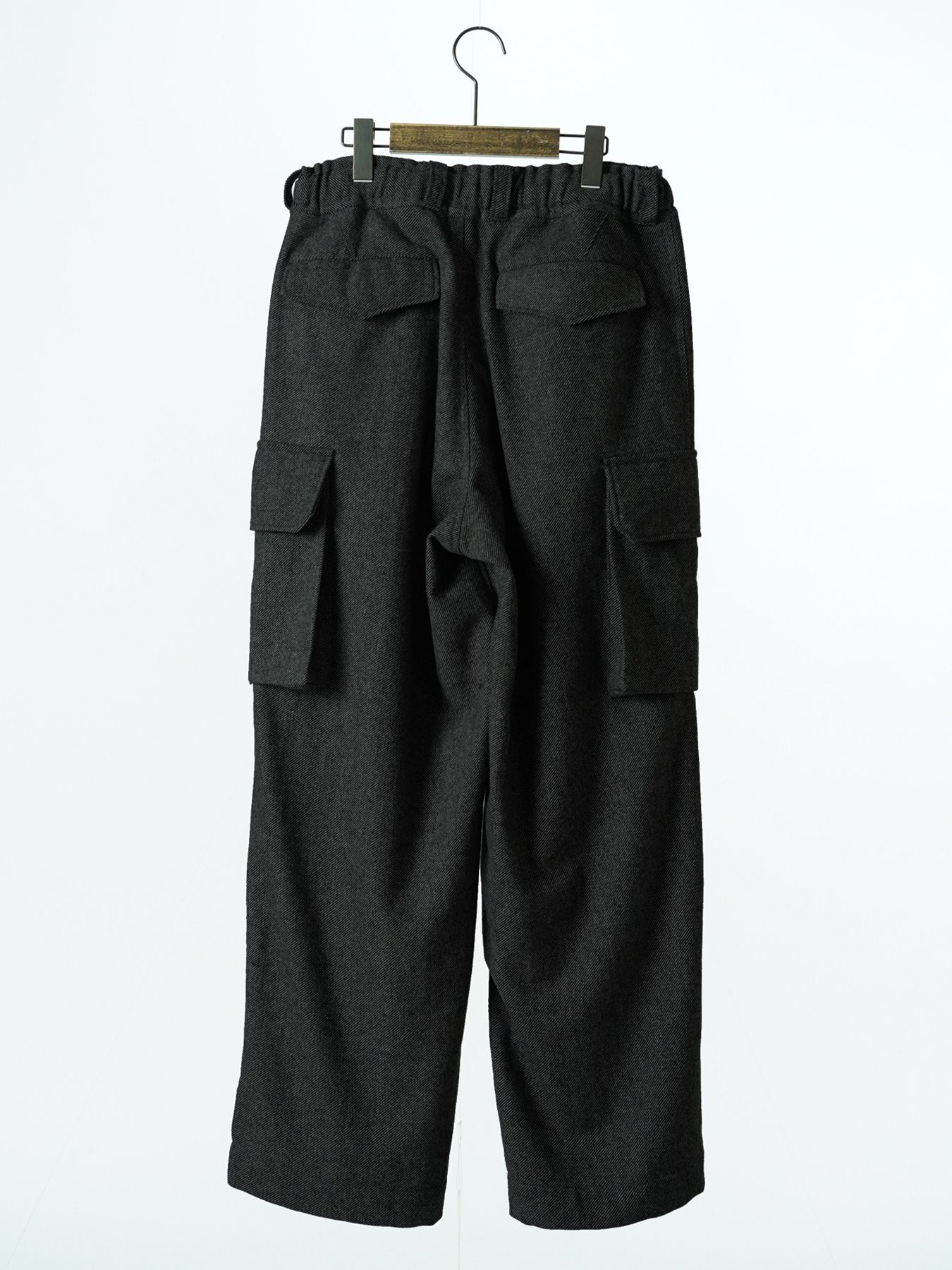 【予約品 7月5日(日) 締切】M47 WOOLTROUSERS / ウールカーゴパンツ / 杢チャコール