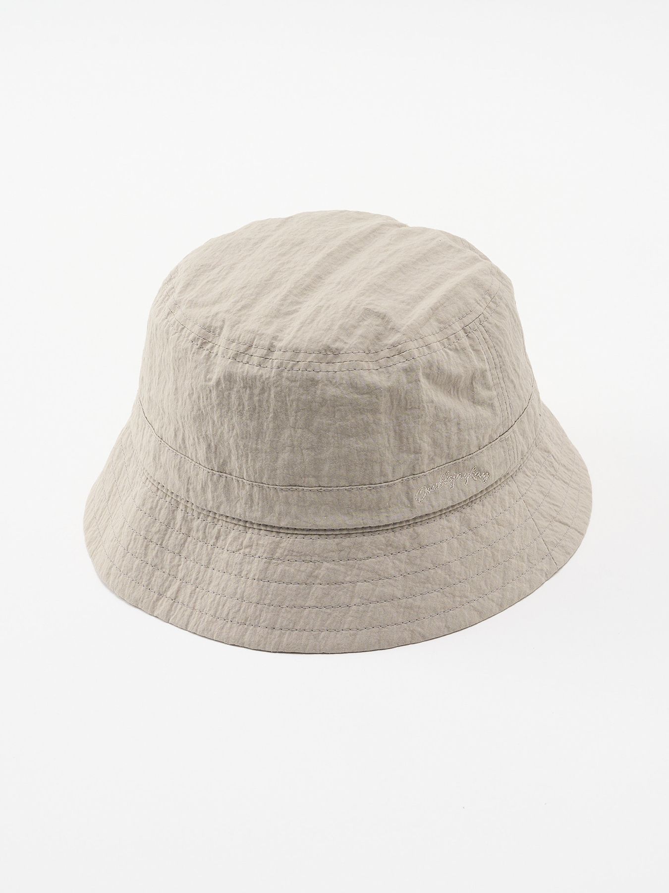 【予約品 9月23日(火) 締切】solid bucket hat / ソリッド バケットハット / ライトグレー