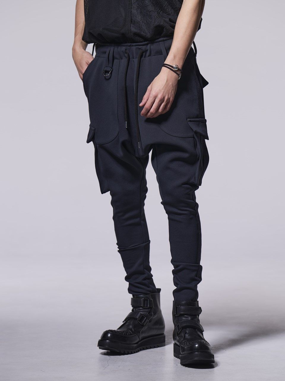 kiryuyrik - 《予約品》 Line Sarouel Pants / ラインサルエルパンツ / ブラック | BRYAN