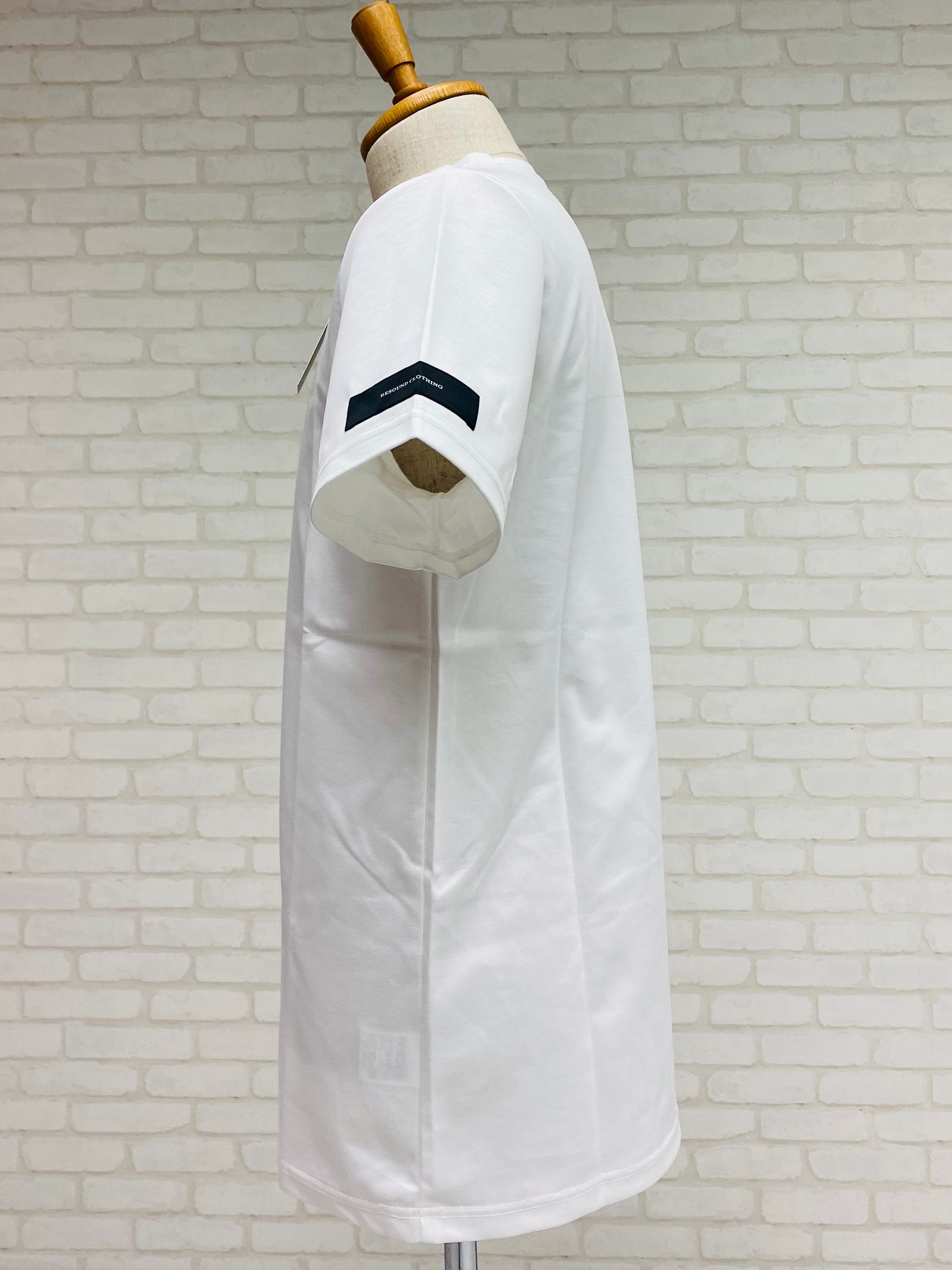 最高級オーガニックコットンTシャツ Finest  BASIC  T/ ホワイト 【RESOUND CLOTHING】