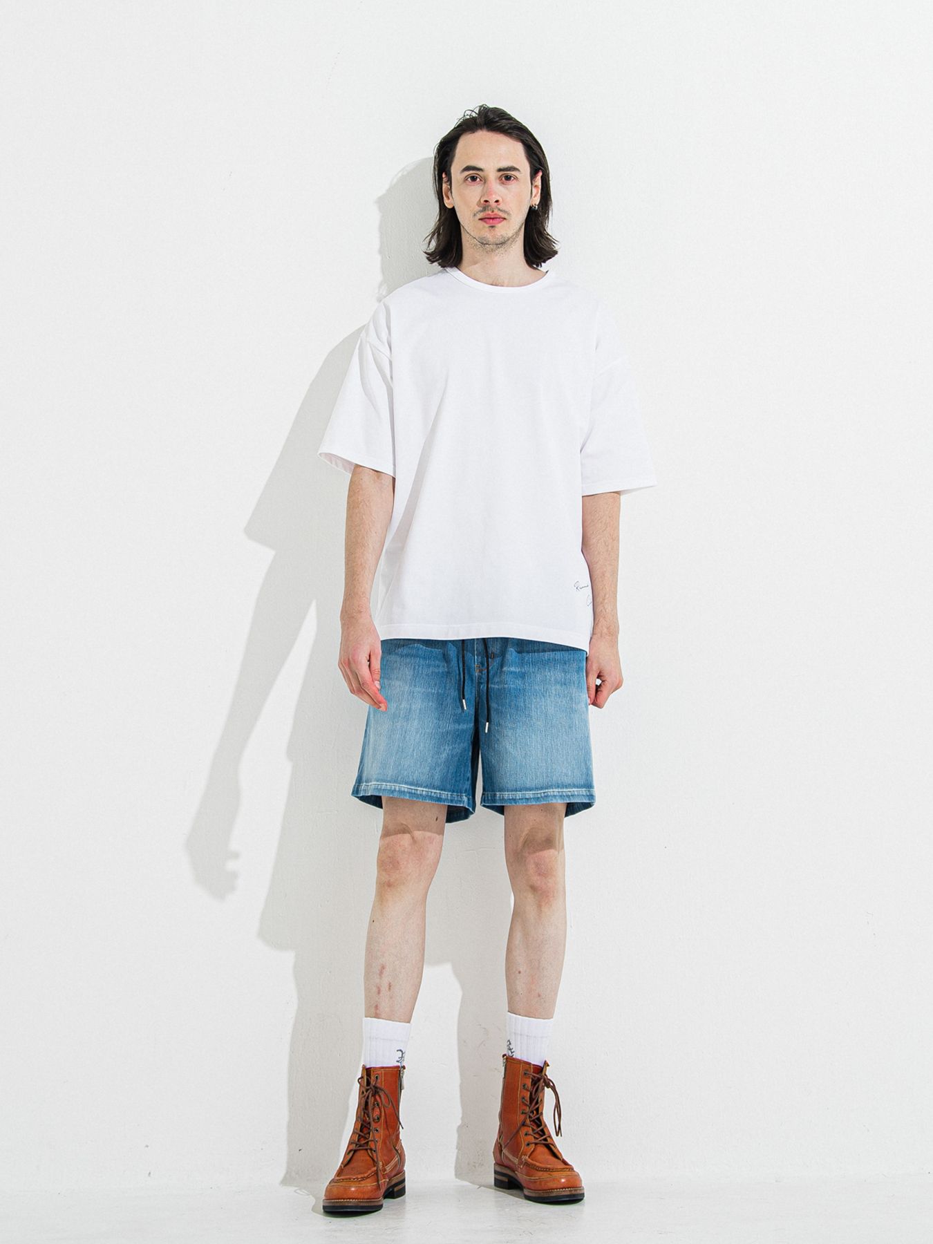 【予約品 】DENIM JERSEY SHORTS / デニムジャージショーツ / ライトインディゴ