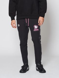 【予約品 】muta sweet muta Sideline Pants / イージーパンツ / ブラック×ピンク【Acanthus × muta MARINE】