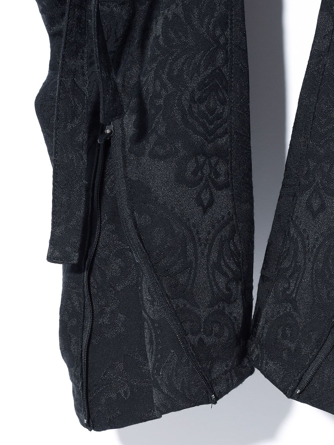 【予約完売】 JACQUARD TAPERED RIDING PT / ジャガードパンツ / BLACK