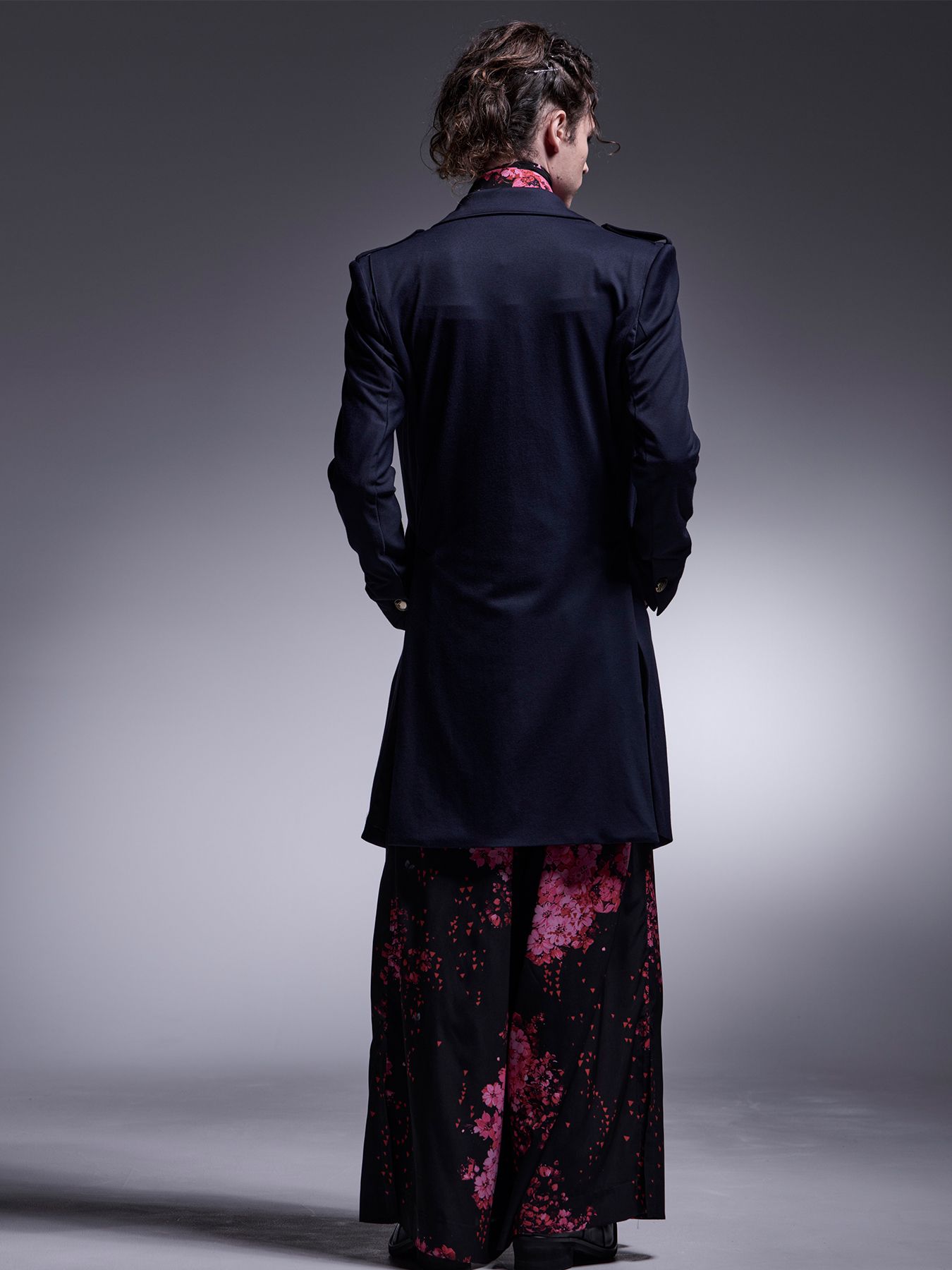 【予約品 7月13日(日) 締切】Wide Tuck Slacks / ワイドタック スラックス / サクラ ブラック&ピンク