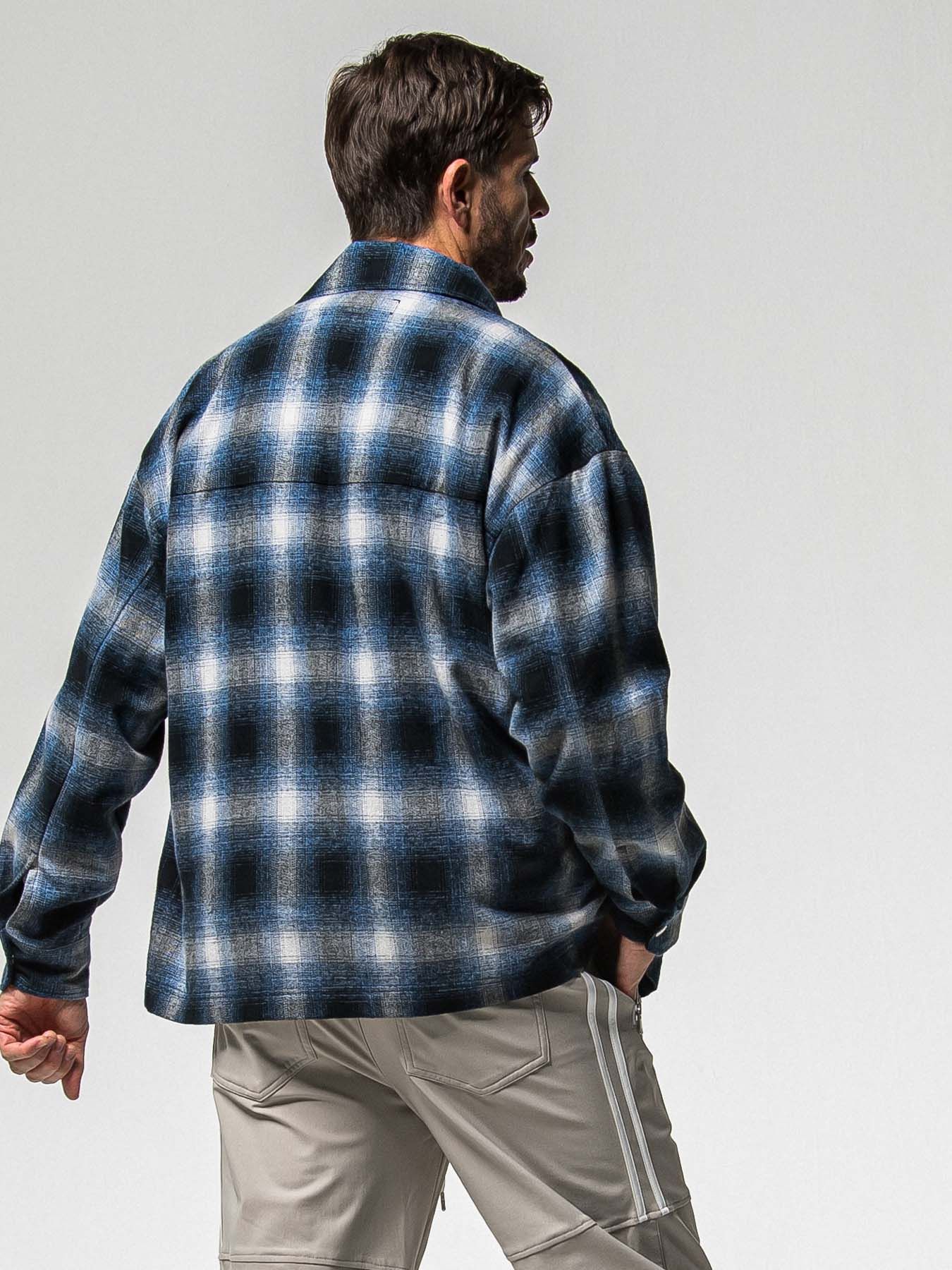 【予約品 8月31日(日) 締切】FLANNEL CHECK JK / フランネルチェック ジャケット / ブルー