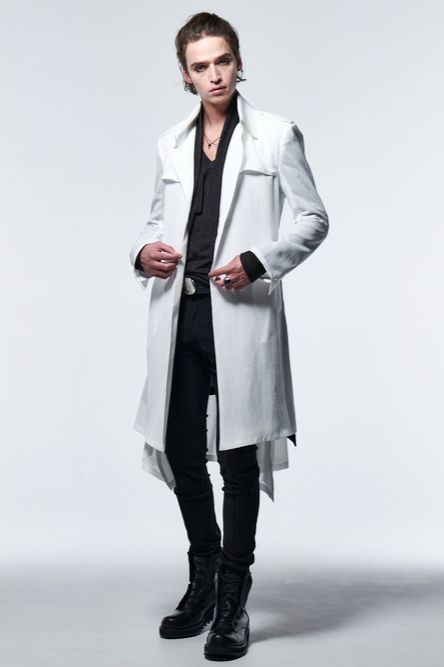 《予約品》 UnconSingleTrenchCoat / ホワイト 【kiryuyrik】 2023年5月以降入荷予定
