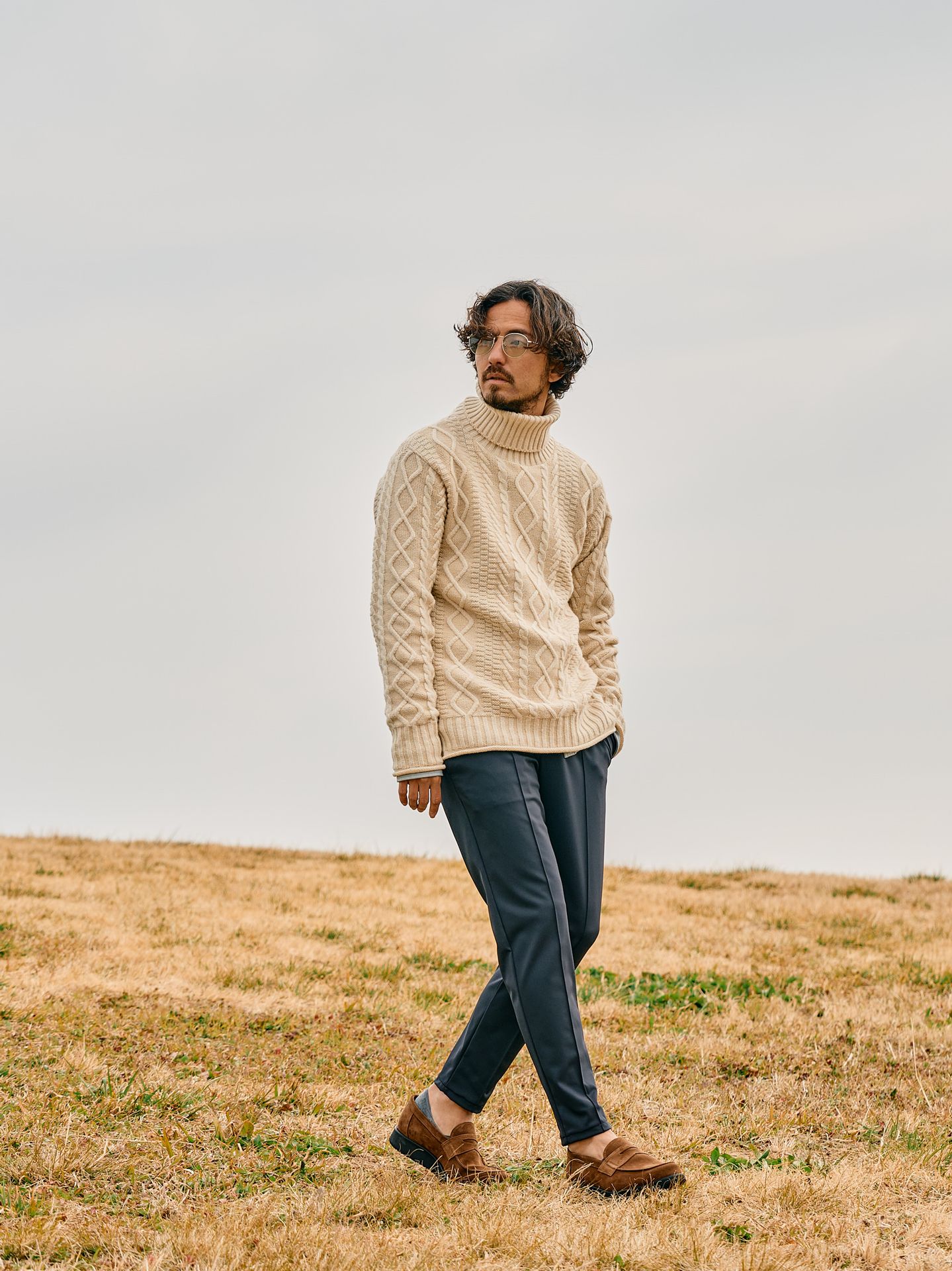 wjk - 【予約品】 smart pin-tuck slacks / スラックス / ダーク