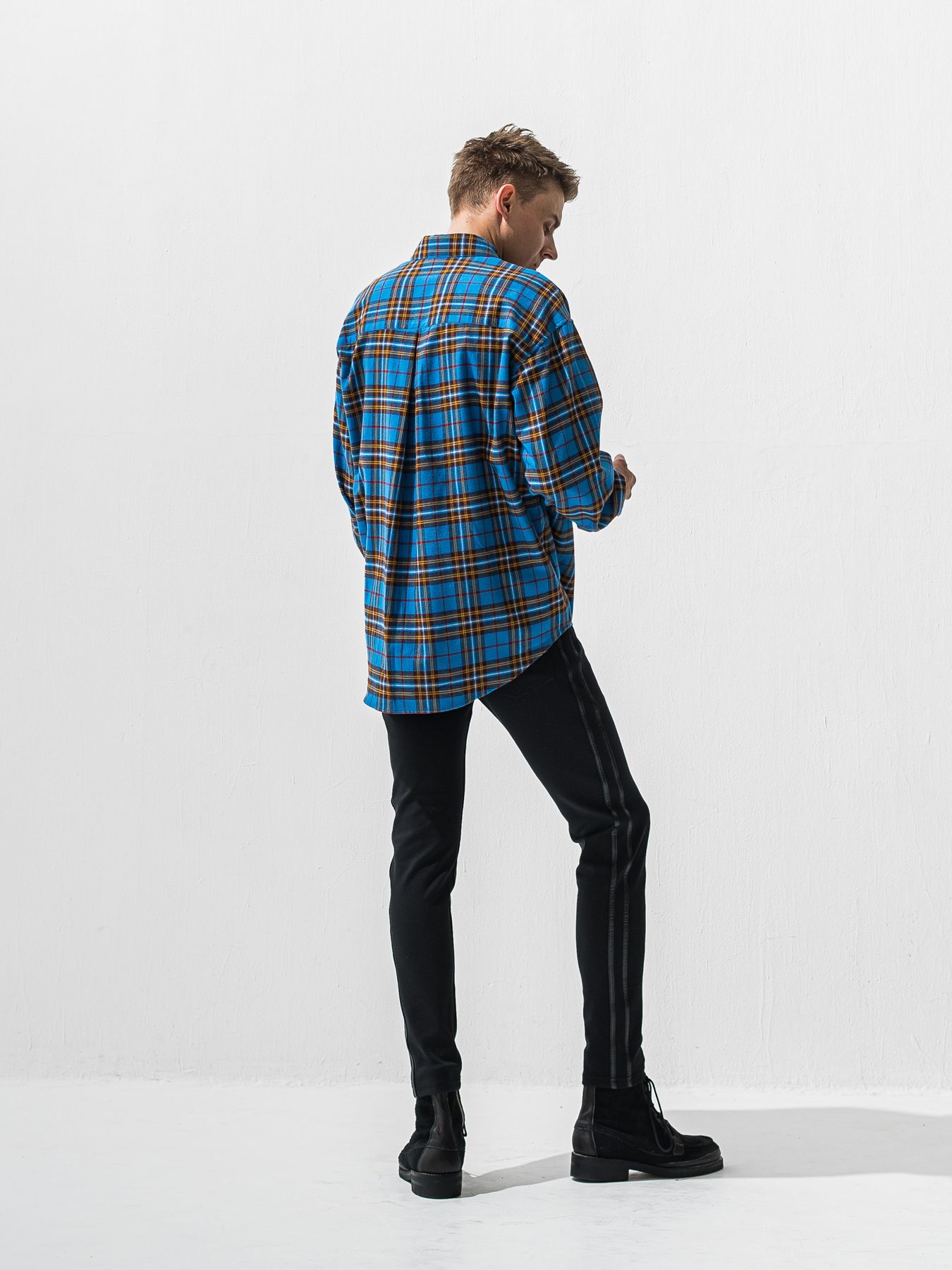 【予約品 9月6日(日) 締切】FLANNEL JACK SHIRTS / オーガニックコットン フランネルチェック ジャックシャツ / ブルー