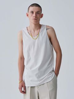 《予約品.先着限り》 LAYERED LONG T/T  / タンクトップ / ベージュ 【Iroquois.イロコイ】 2024年3月中旬~入荷予定