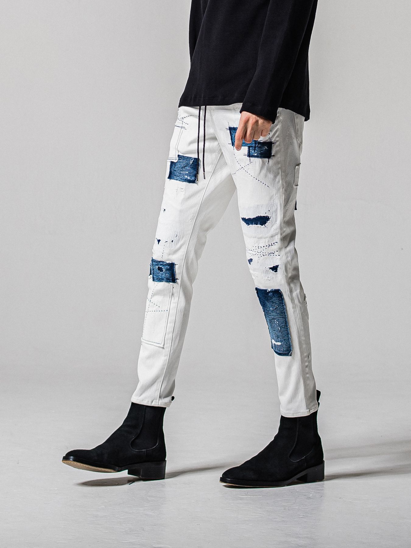 【予約品 11月16日(日) 締切】MICK DENIM JERSEY / ミック デニムジャージ / ホワイトリメイク