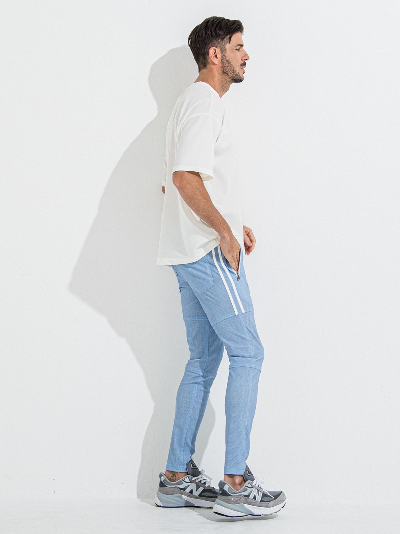 【予約品 】Johnson LINE PT / ジョンソンラインパンツ / チェックサックス