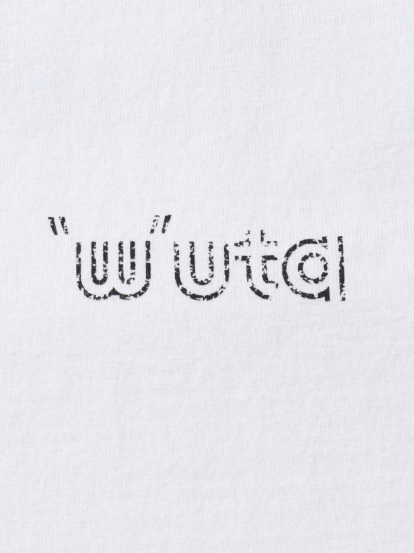 【予約品 1月25日(日) 締切】muta × wjk collection：cut-off S/S (printed) / カットオフ ショートスリーブ / ホワイト