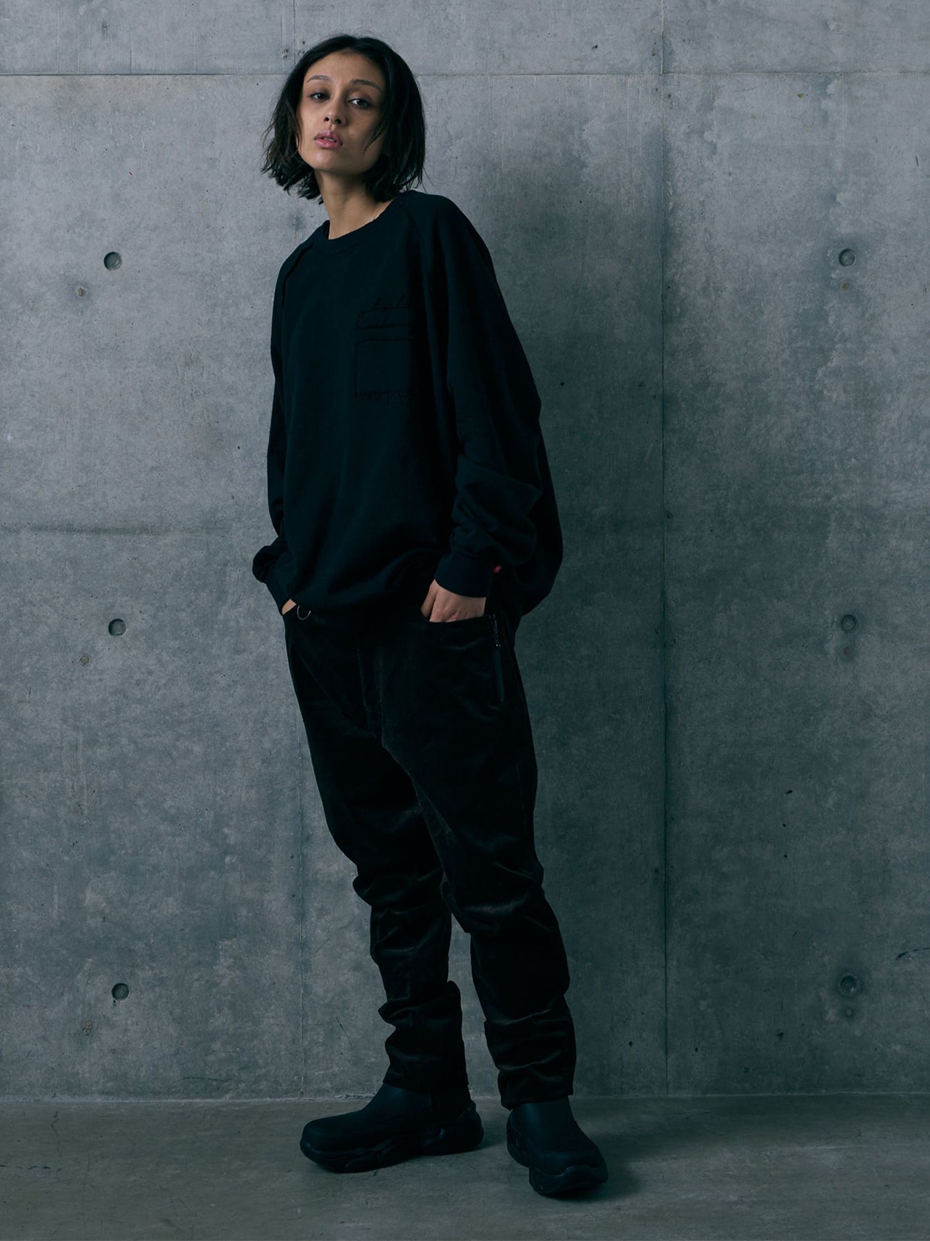 EXOFORM SWEAT / クルーネックスウェット / BLACK