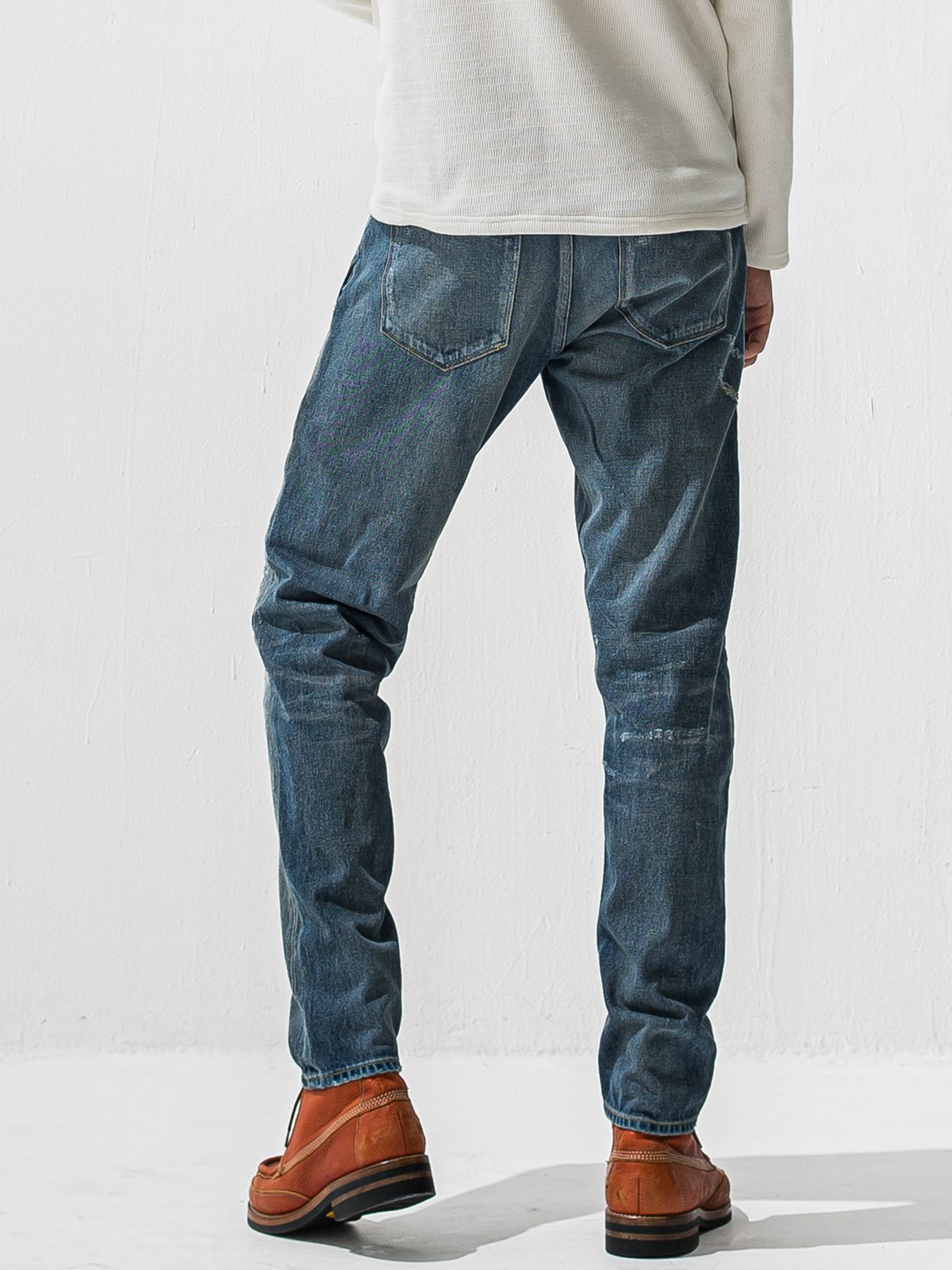 【予約品 9月6日(日) 締切】SCOTT JEANS / ライトオンスヴィンテージジーンズ / インディゴ ユーズド