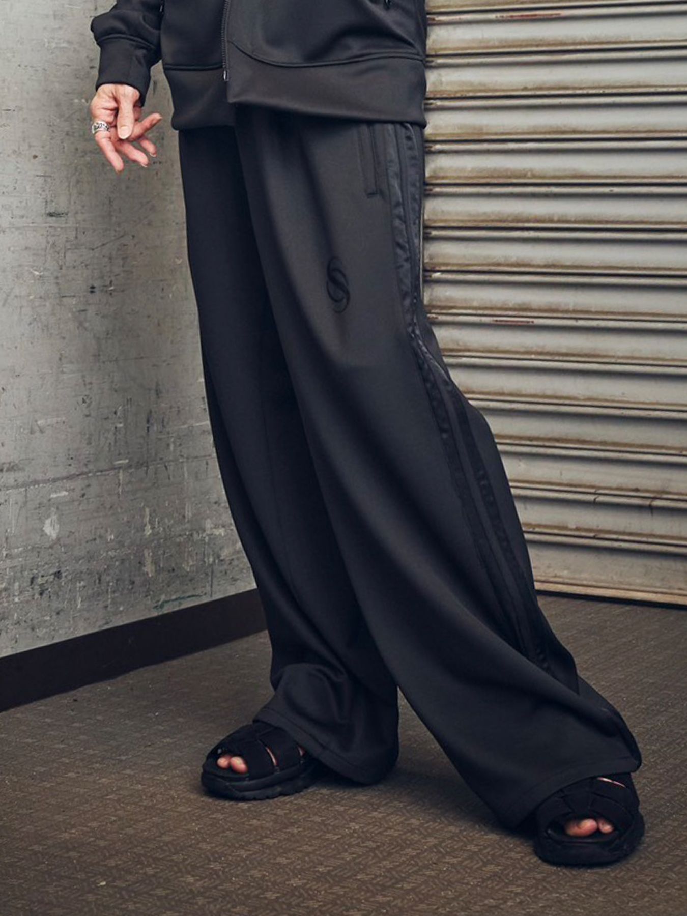 【予約品 10月26日(月) 締切】Line Pants / ラインパンツ / ブラック×ブラック