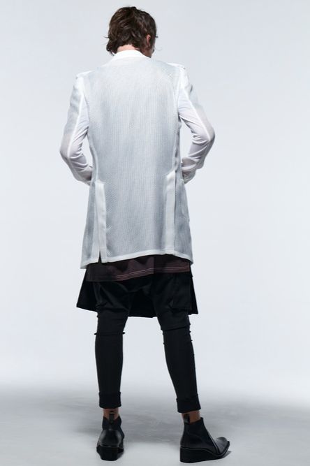 《予約品》 UnconPeackedJacket / ホワイト 【kiryuyrik】 2023年5月以降入荷予定