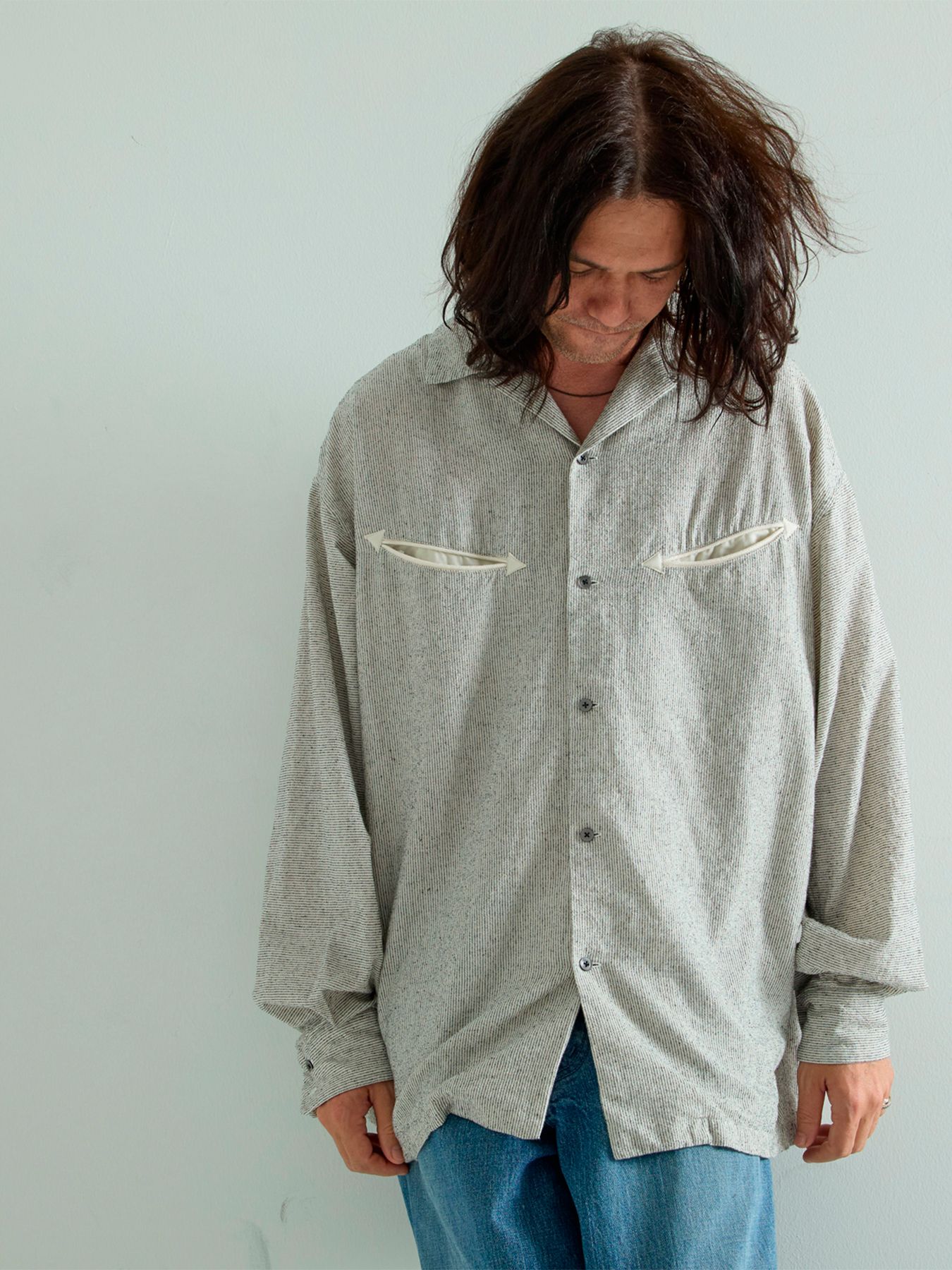 【予約品 5月7日(水) AM10時 締切】Silkwest / ウエスタンシャツ / ホワイト