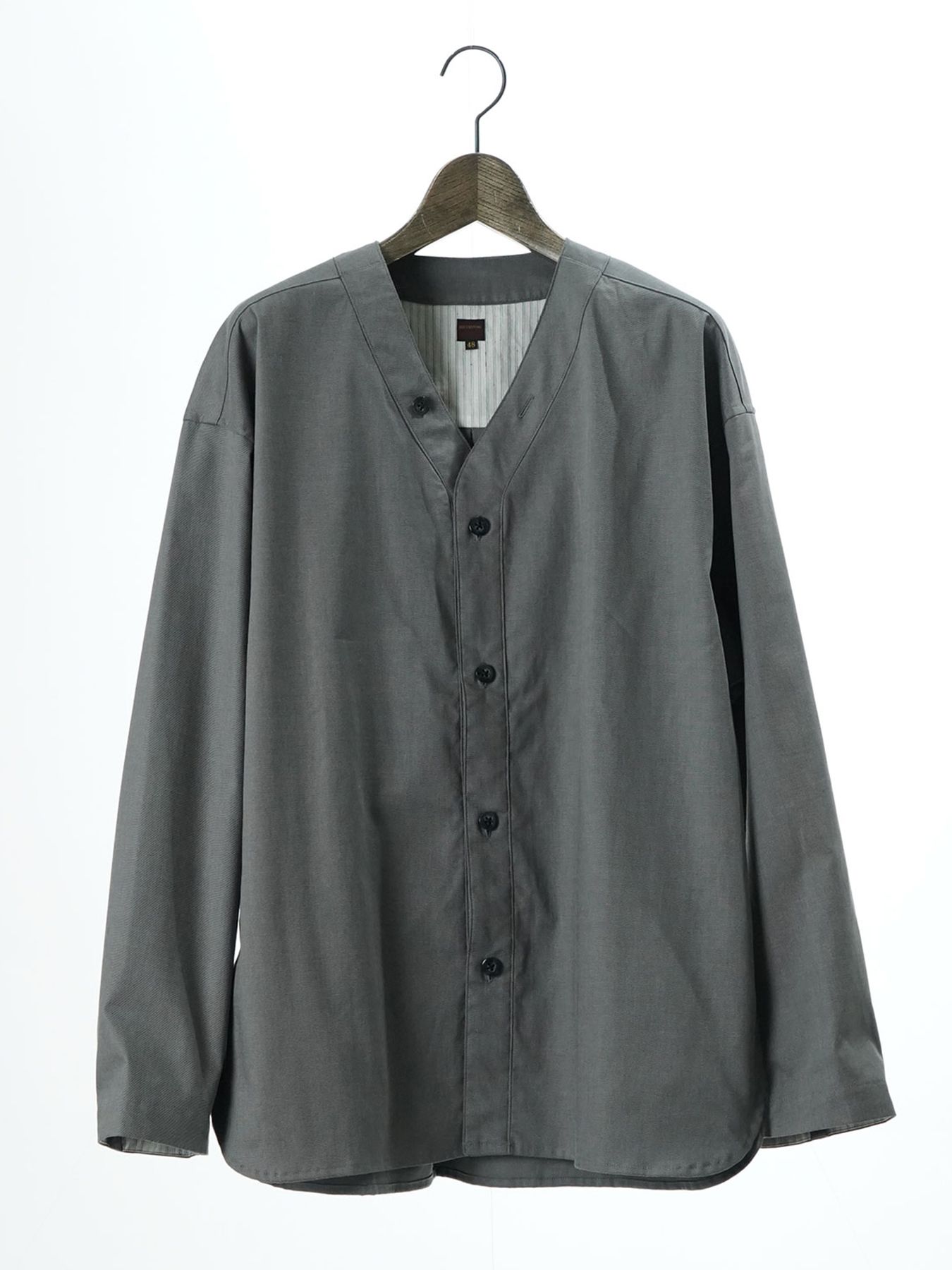【予約品 11月23日(日) 締切】BASEBALLSHIRTS / ベースボールシャツ / moku.CHARCOAL