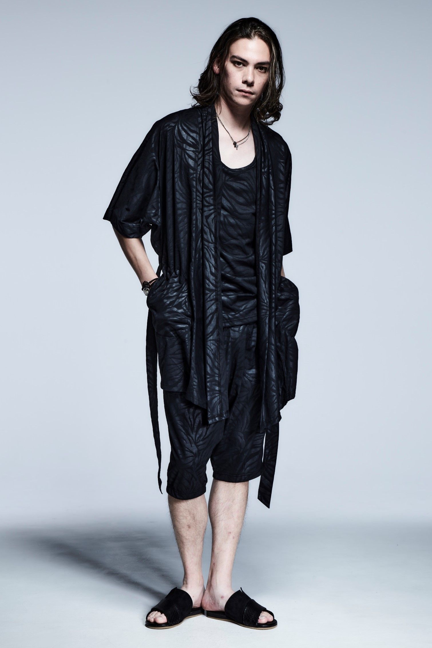 《予約品》 SaruelShortPants ZebraEmbossJersey / Black 【kiryuyrik】 3月入荷予定